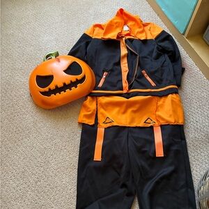 Kids Fortnite Punk Halloween Costume - Orange and Black